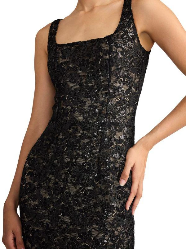 Zac Posen Lace & Sequin Fitted Gown 4