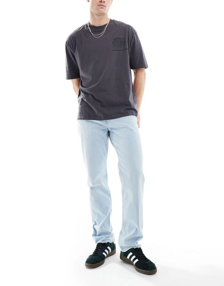 LEE Lee West relaxed tapered fit jeans in seafoam light wash 1
