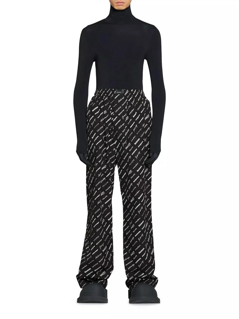 Balenciaga Logomania All Over Pyjama Pants 2