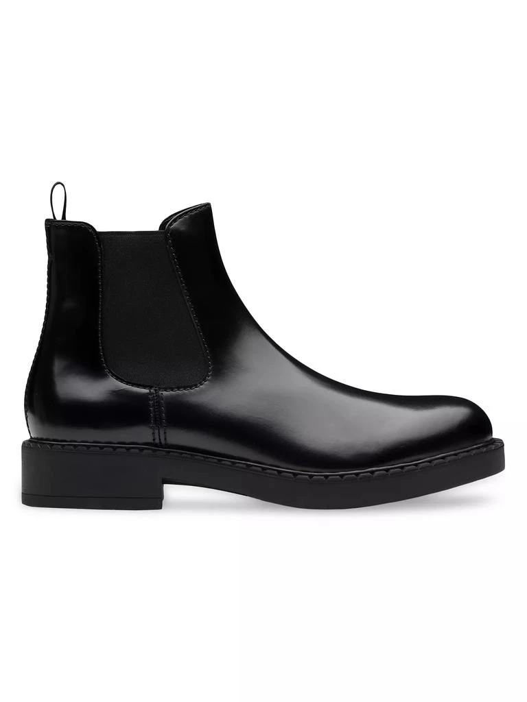 Prada Brushed Leather Chelsea Boots 2
