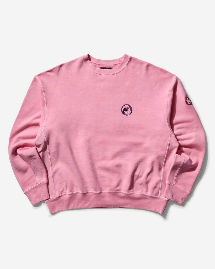 Cav Empt Men's Overdye Pre Cog Crewneck Sweatshirt Pink 1