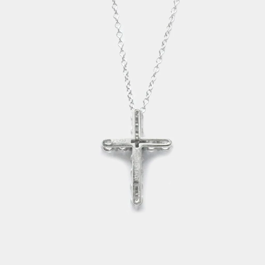 Tiffany & Co. Tiffany & Co. Platinum 0.55 ct Diamond Cross Pendant Necklace 2