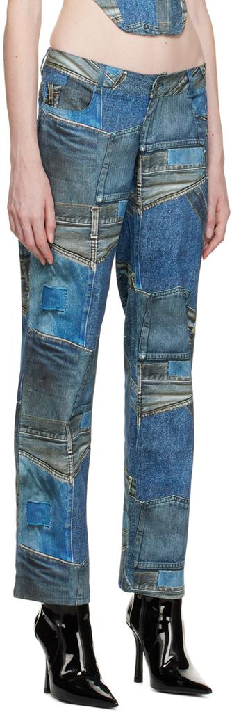 Miaou Blue Atlas Trousers