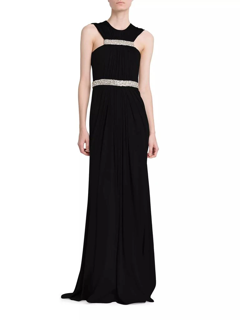 Alexander McQueen Jersey Crystal-Embellished Sleeveless Gown 3