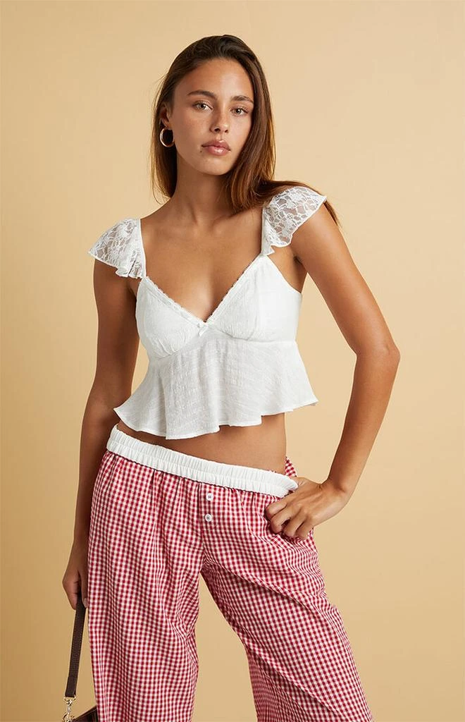 Beverly and Beck Lace Babydoll Top 1