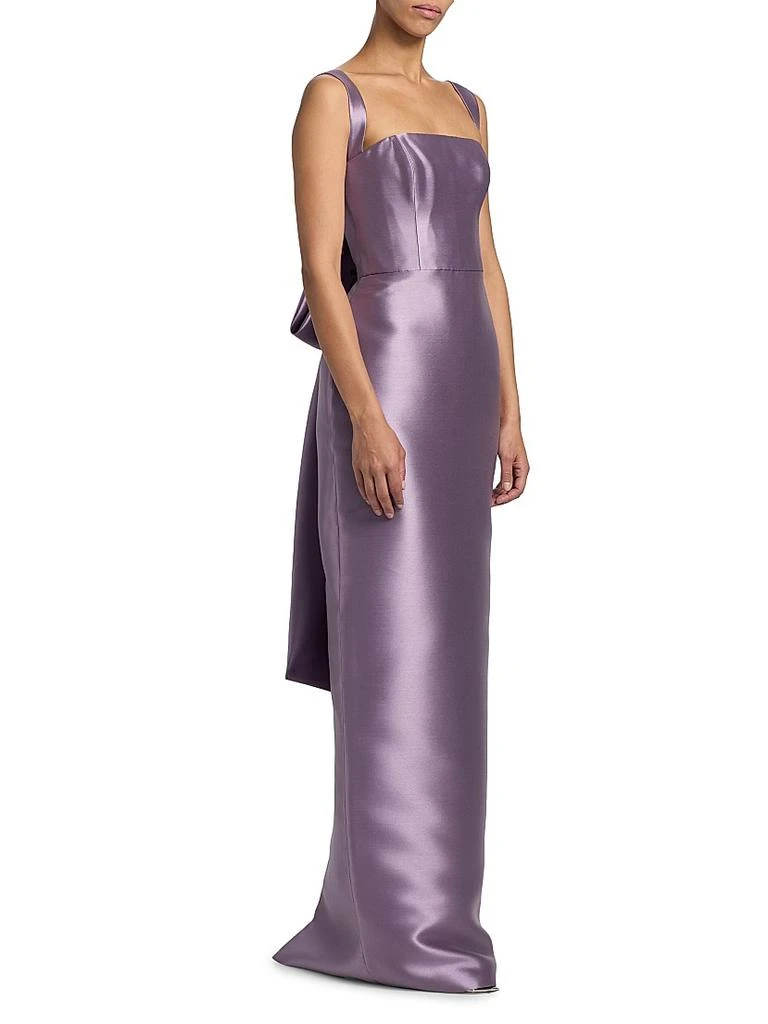 slim fit dress slacks Amsale Strapless Gown in Fuchisa main image 0