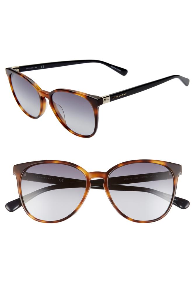Longchamp Le Pliage 53mm Gradient Cat Eye Sunglasses