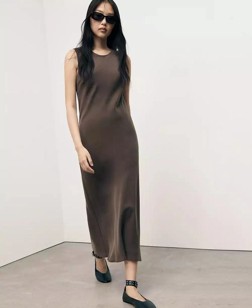 knee length dresses for ladies Anastasia One Shoulder Modal Midi Dress / Black | Meshki main image 0