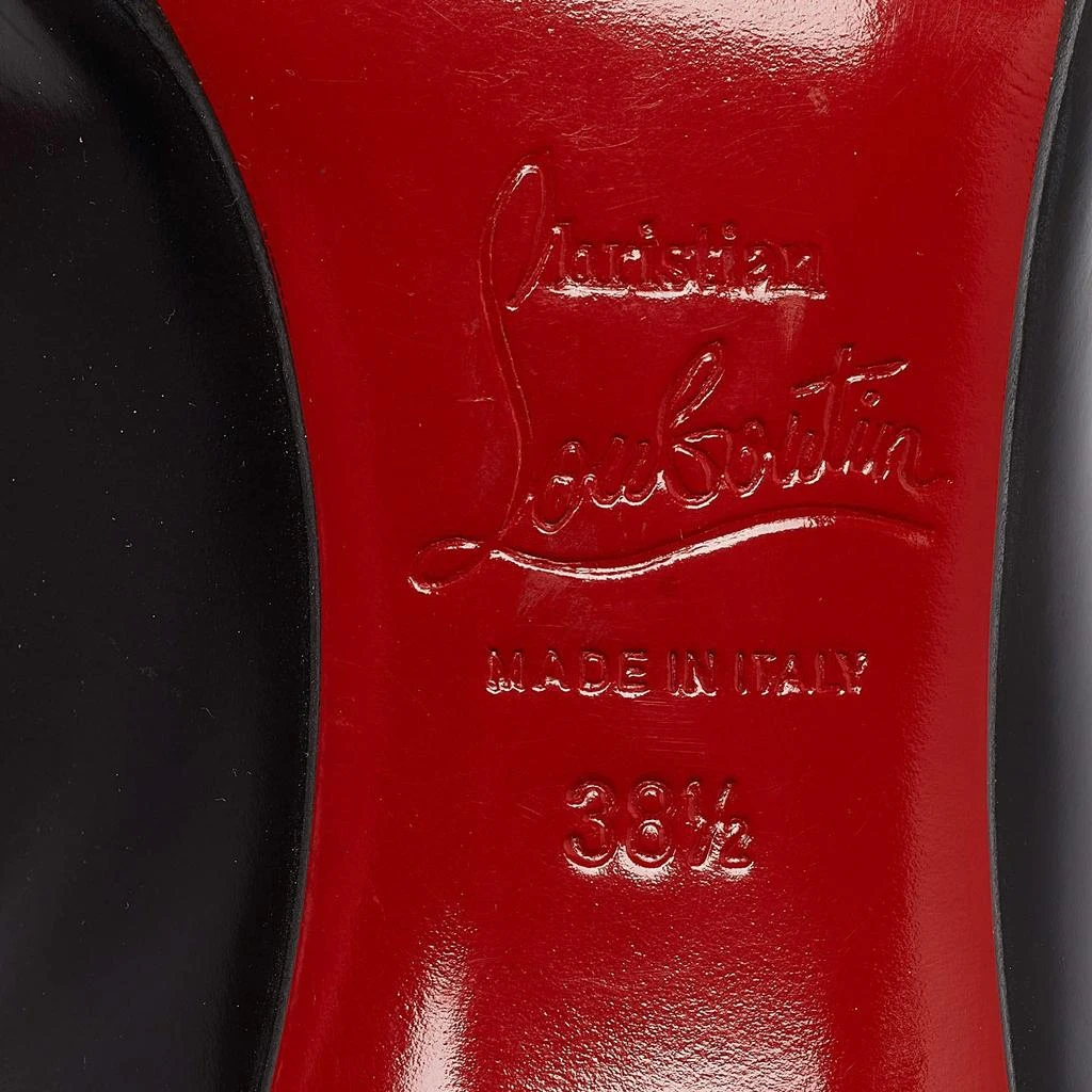 Christian Louboutin Christian Louboutin Black Leather Peep Toe Pumps Size 38.5 8