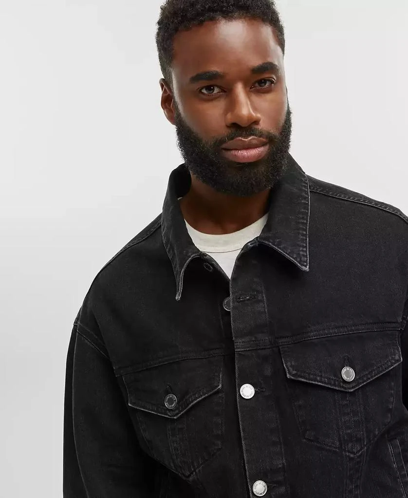 Mode of One Men's Regular-Fit Denim Trucker Jacket, Created for Macy's 4