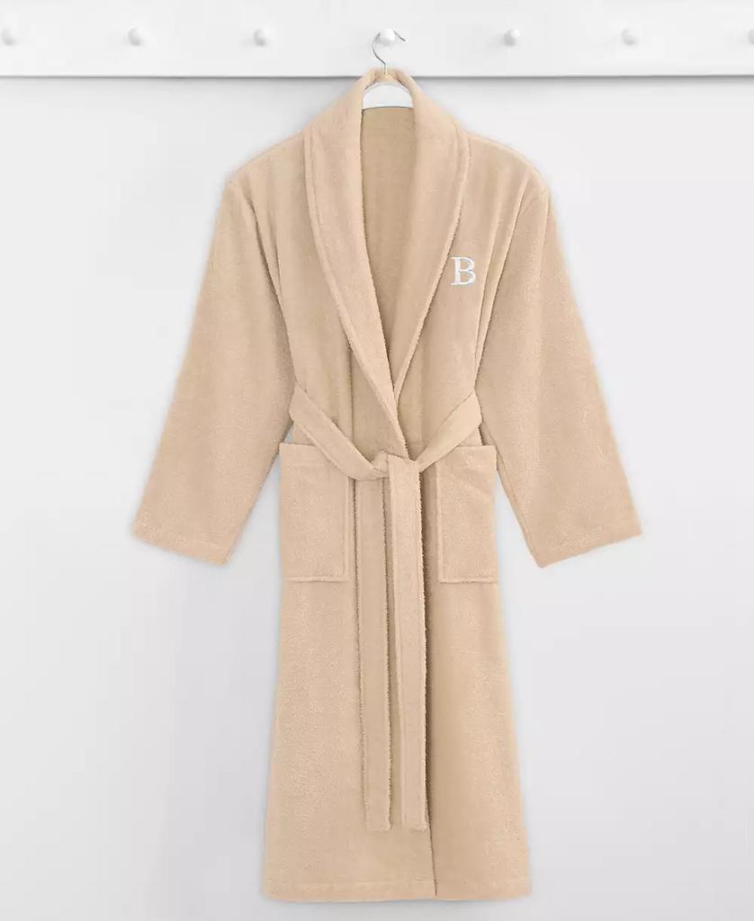 Linum Home Textiles Bookman Font 100% Turkish Cotton Unisex Terry Bathrobe