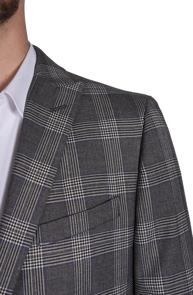 SAVILE ROW CO Gray Glen Plaid Sport Coat 4