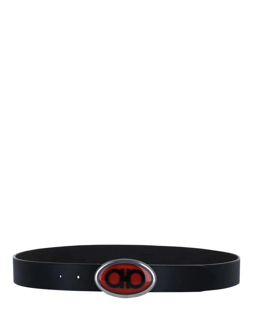 Salvatore Ferragamo Pebbled Buckle Belt