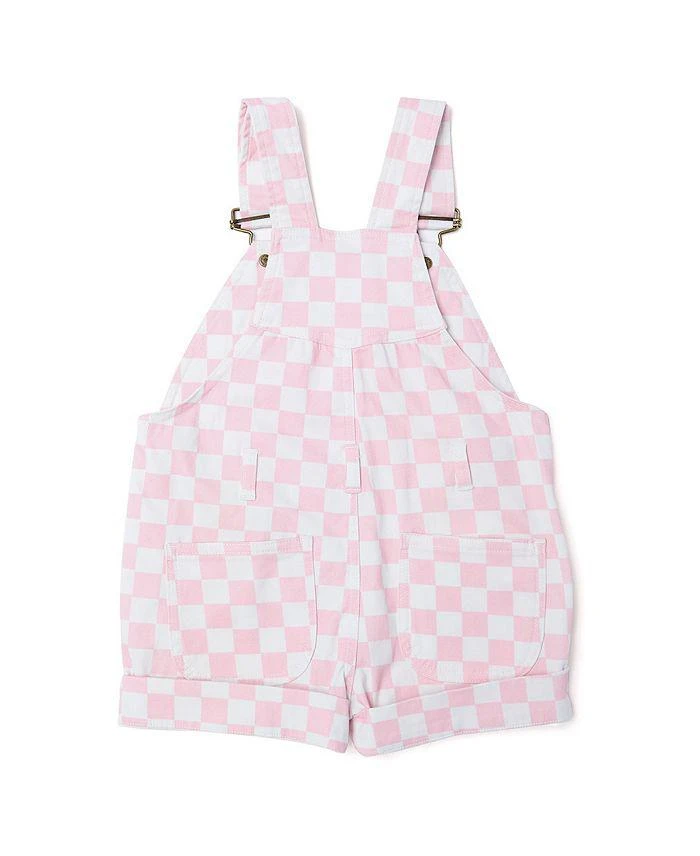 Dotty Dungarees Unisex Checkerboard Overall Shorts - Baby, Little Kid, Big Kid 2
