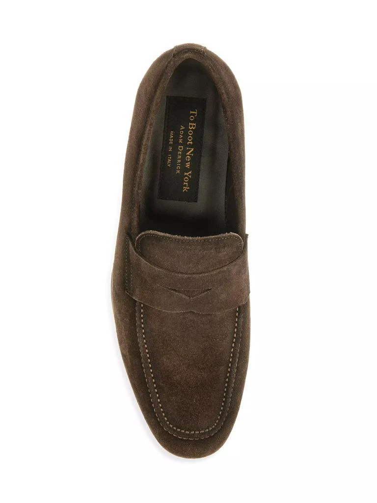 To Boot New York Ronny Suede Penny Loafers 4