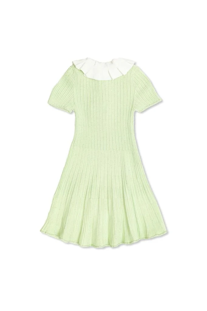 slim fit dress slacks Keyhole knit midi dress SELF PORTRAIT Verde main image 0