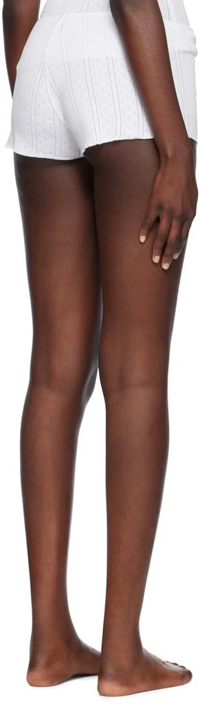 Cou Cou White 'The Teeny Tiny' Shorts 3