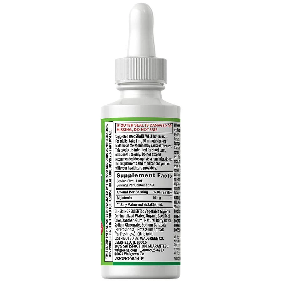 Walgreens Liquid Melatonin Berry 4