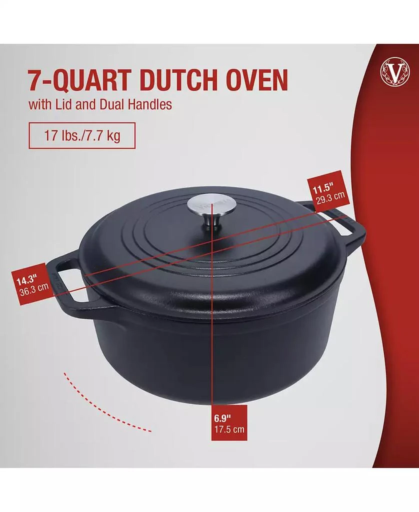 Victoria 7Qt Dutch Oven - Seasoned 9