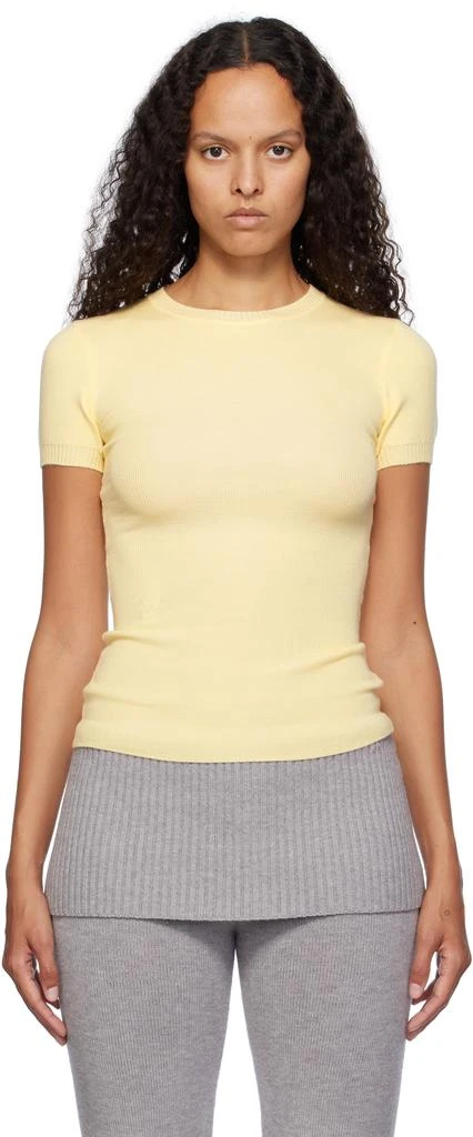Frankies Bikinis Yellow Mulholland Knit Sweater 1