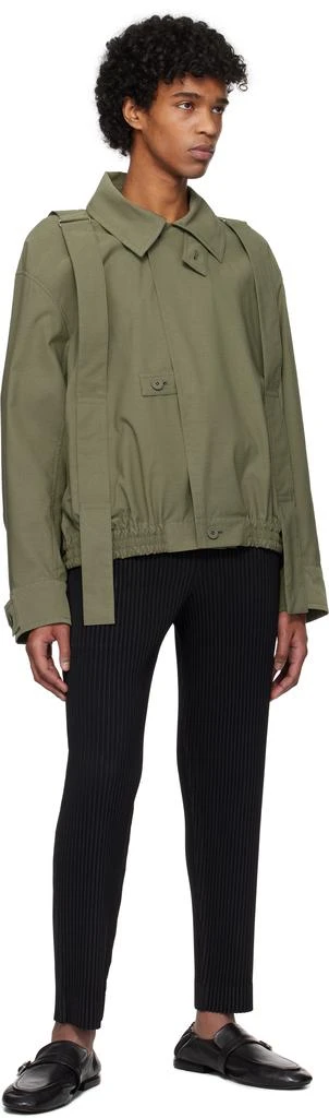 Homme Plissé Issey Miyake Khaki Parachute Blouson Jacket 4