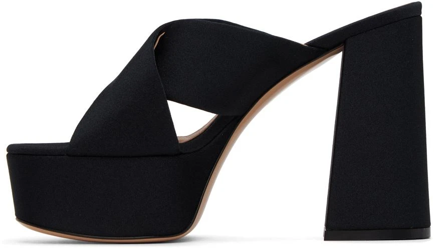 Gianvito Rossi Black Sheridan Platform Sandals 3
