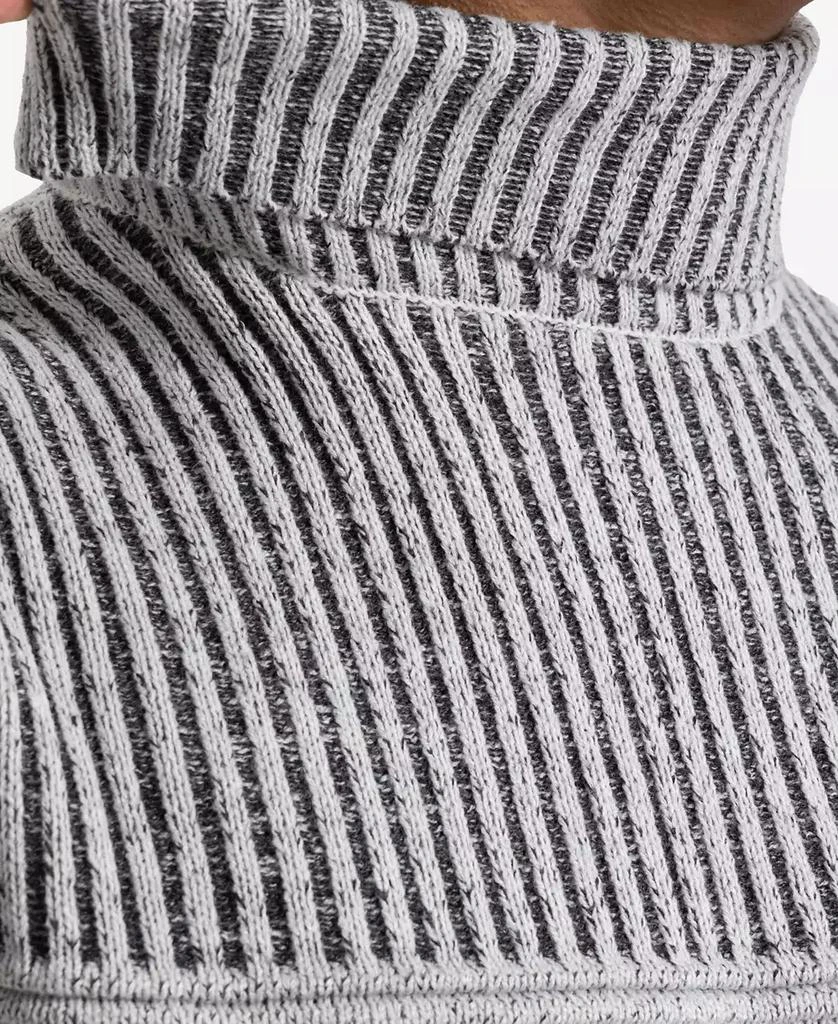 X-Ray Men's Ribbed Pattern Turtleneck Sweater 6