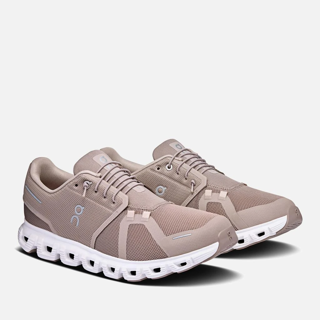 On Men's Cloud 6 Running Trainers - Fog/White 2