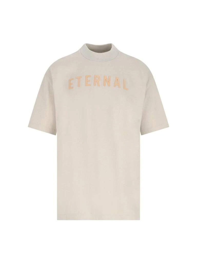 Fear of God Fear Of God Eternal Logo Flocked Crewneck T-Shirt 1