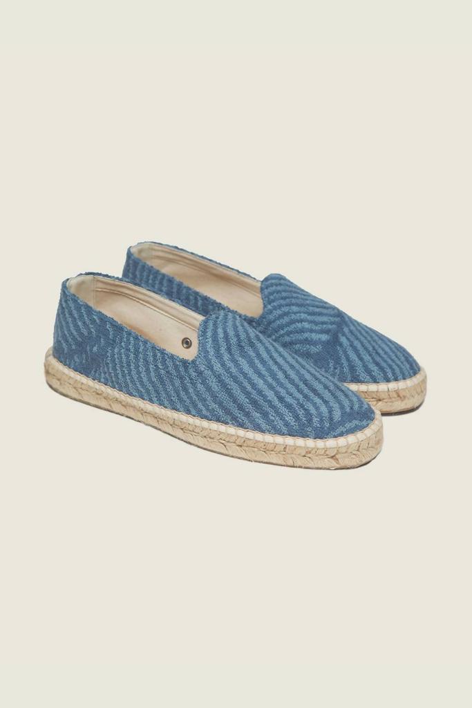 OAS Unisex Wavy Terry Espadrilles In Blue
