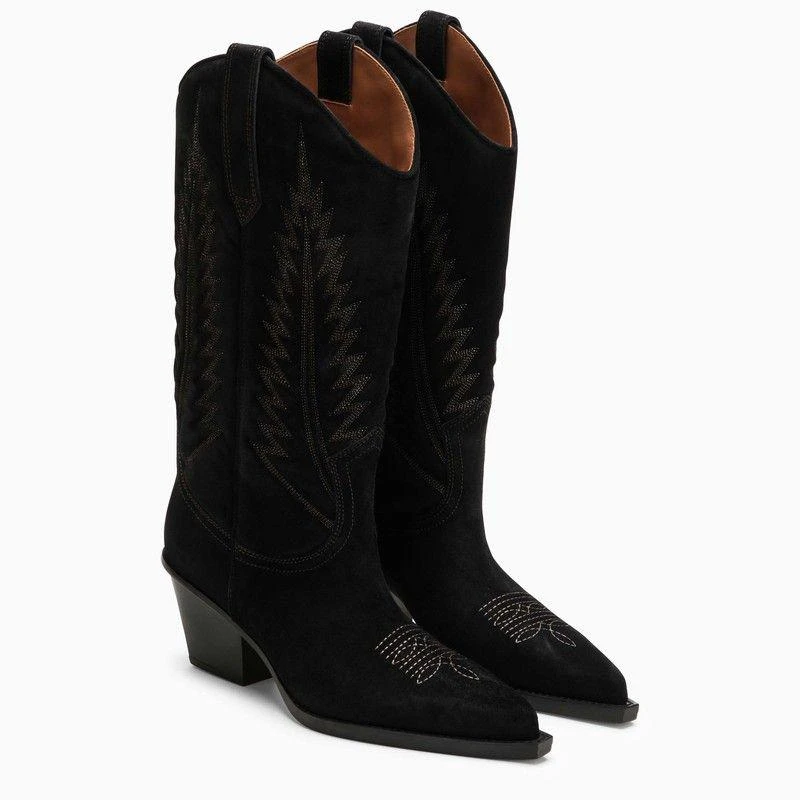 Paris Texas TEXAN ROSARIO ECRU LEATHER BOOT 2
