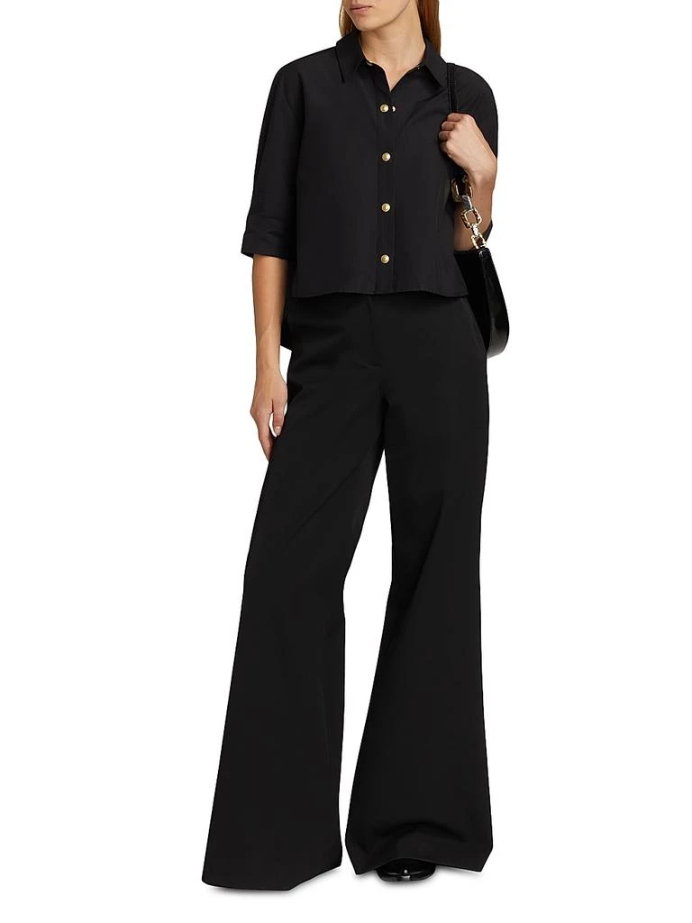 L'Agence Cosette Crop High-Low Shirt 2