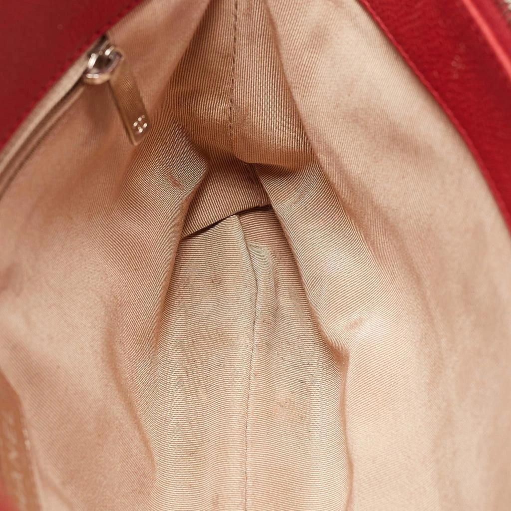 Chanel Chanel Red Quilted Caviar Leather Shopper Tote 9