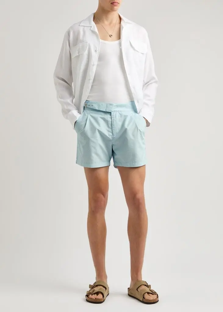 GUSARI The London printed shell swim shorts 4