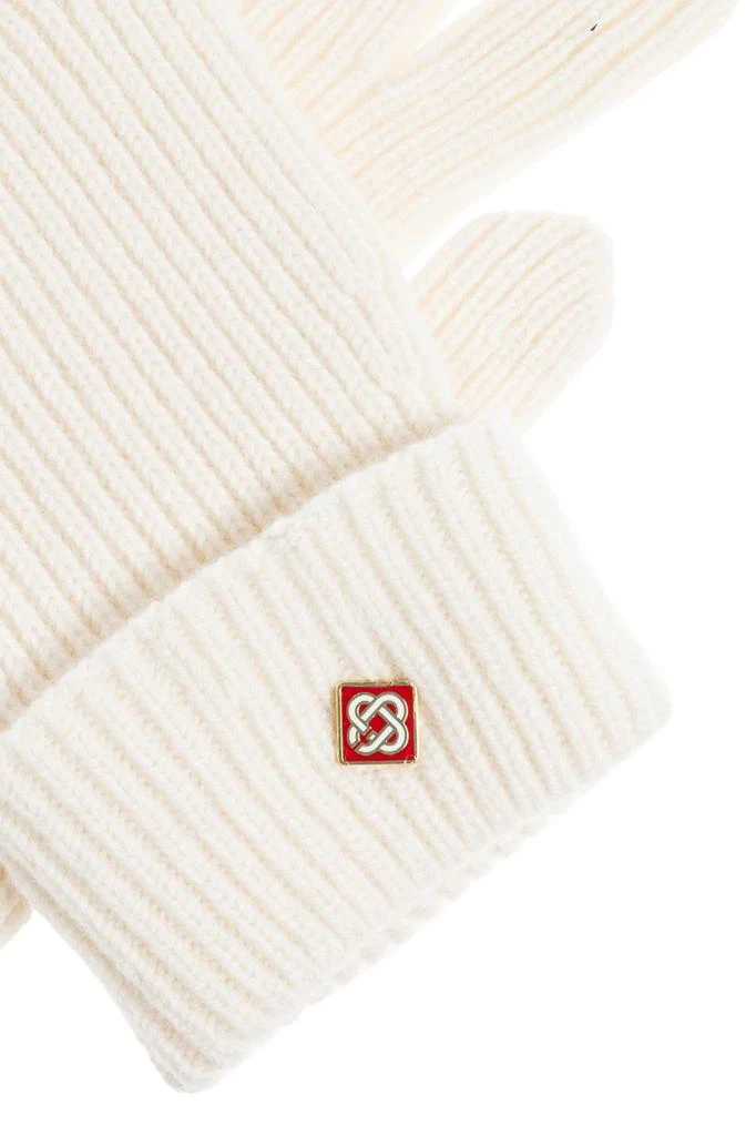Casablanca Wool gloves with logo 5