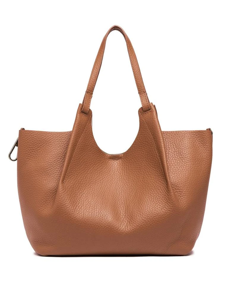 GIANNI CHIARINI Dua Bag In Brown Double Grain Maxi Leather 3