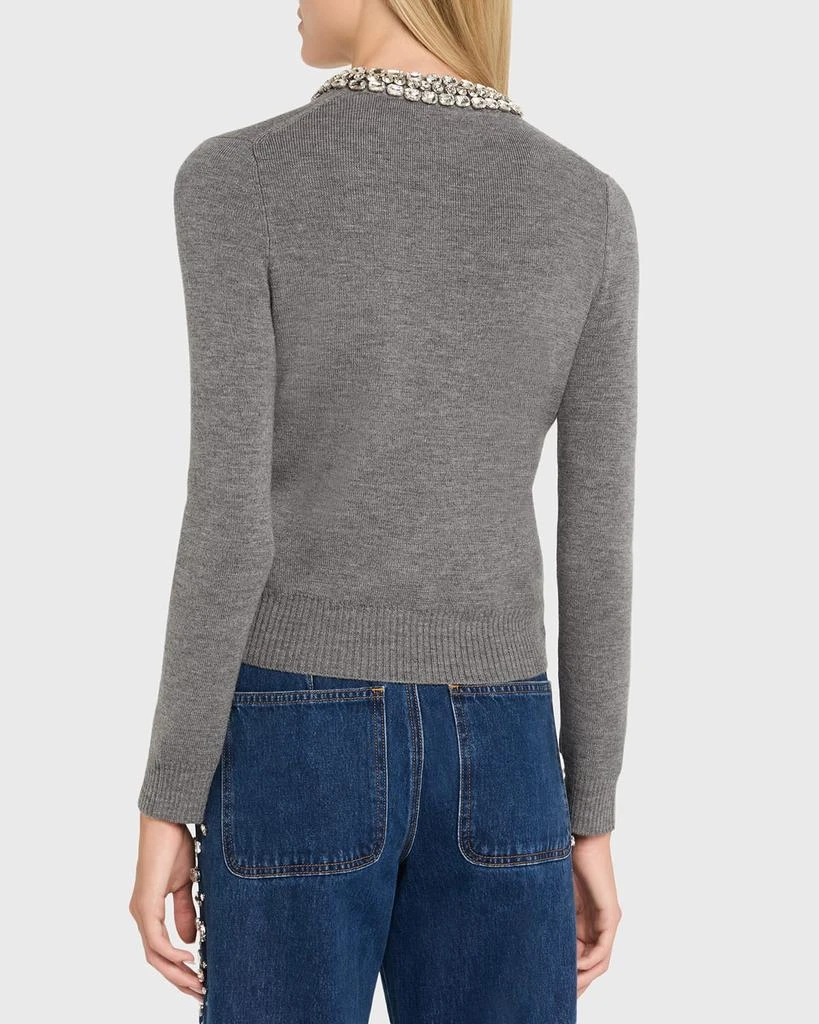 VERONICA BEARD Daro Embellished Merino Cardigan 3