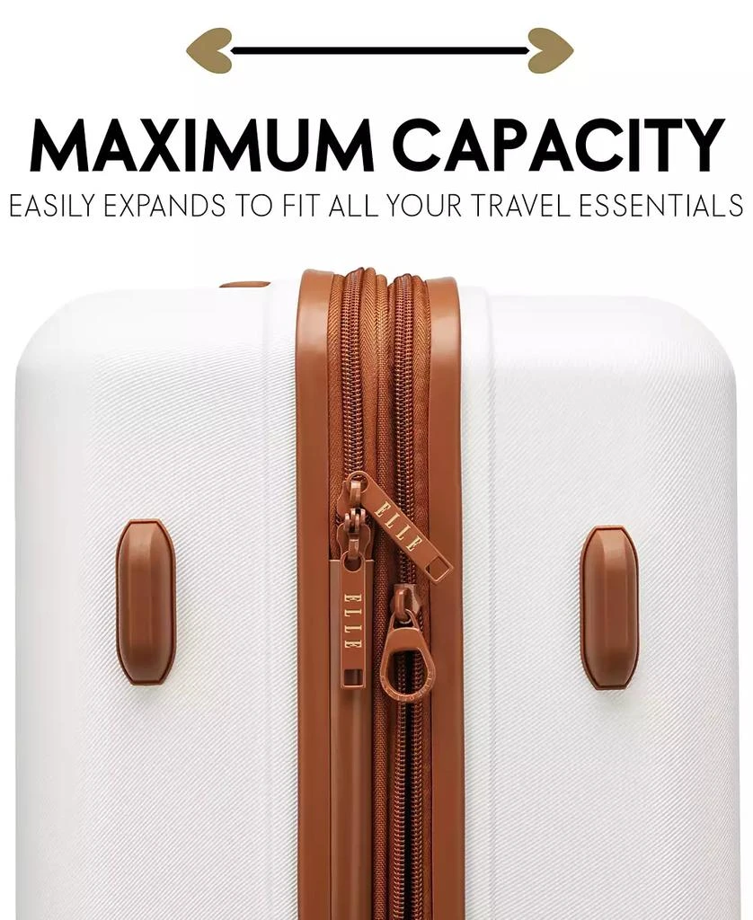 ELLE Expedition 3-Piece Expandable Retro Spinner Luggage Set 3