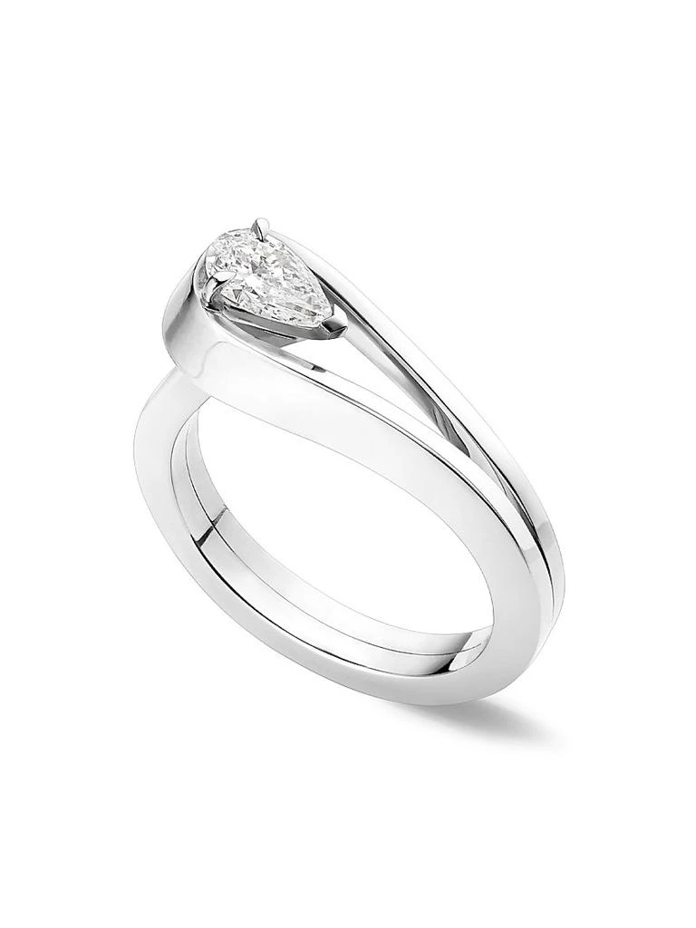 Repossi Serti Inversé 18K White Gold & Diamond Ring 1