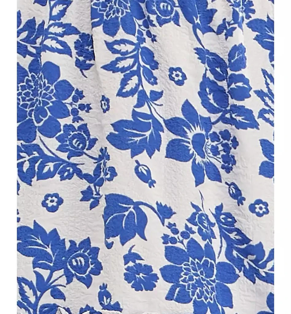 Crystal Doll Juniors' Floral-Print Smocked-Back Dress 4