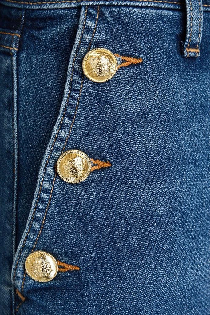 Derek Lam Button-detailed denim shorts 4