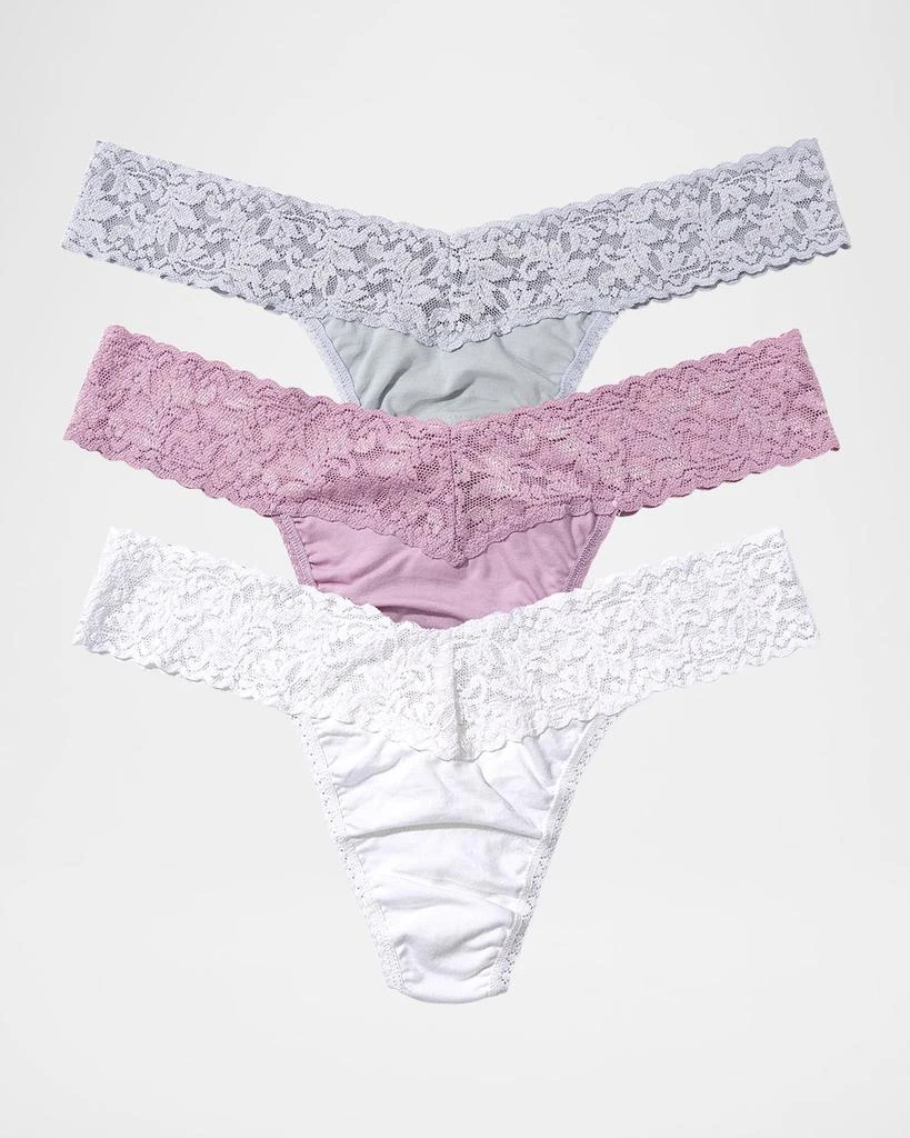 Hanky Panky 3-Pack Holiday Low-Rise Lace Thongs 1