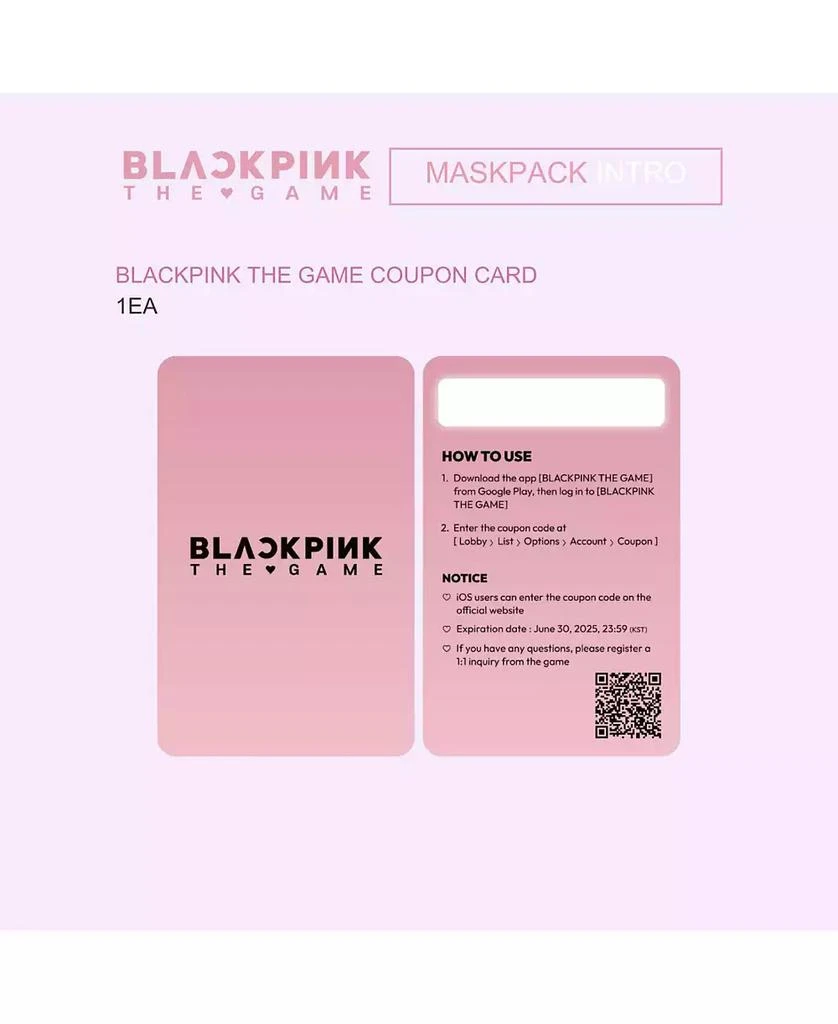 SIIA Cosmetics "BLACKPINK THE GAME" MASKPACK SET - JISOO (CICA) 8