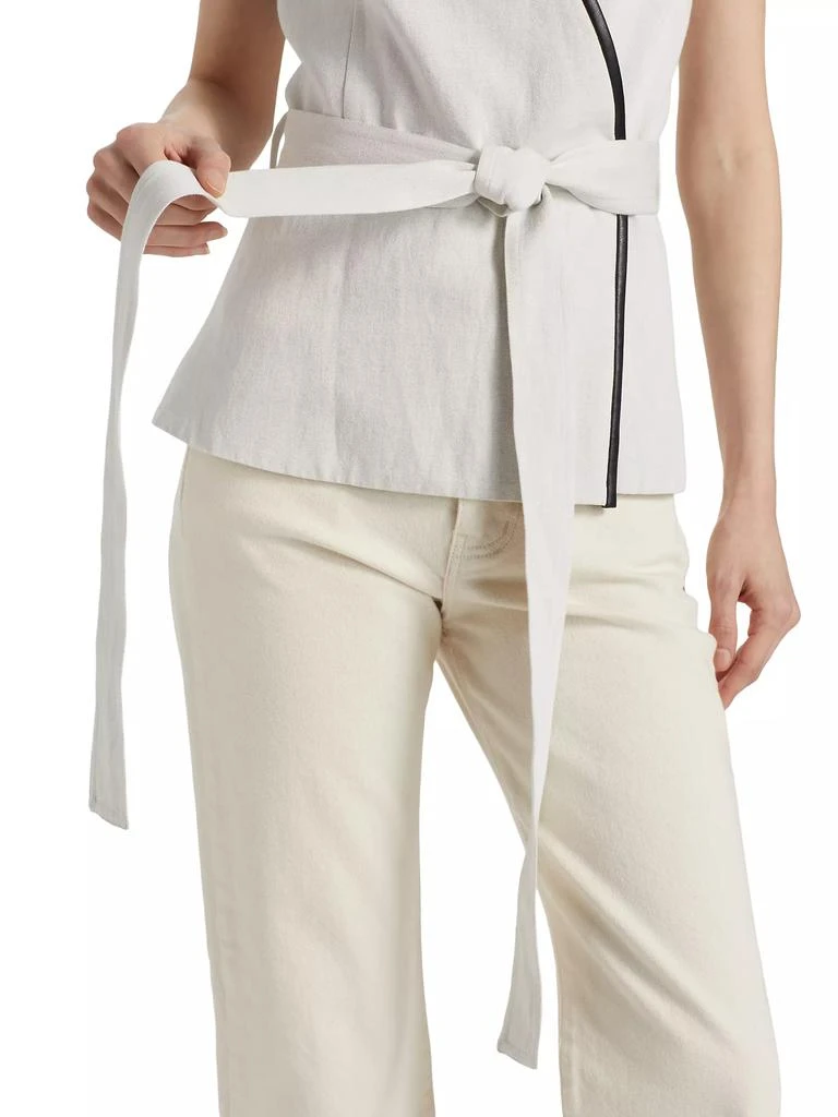 Proenza Schouler Elliot Twill Wrap Top 6
