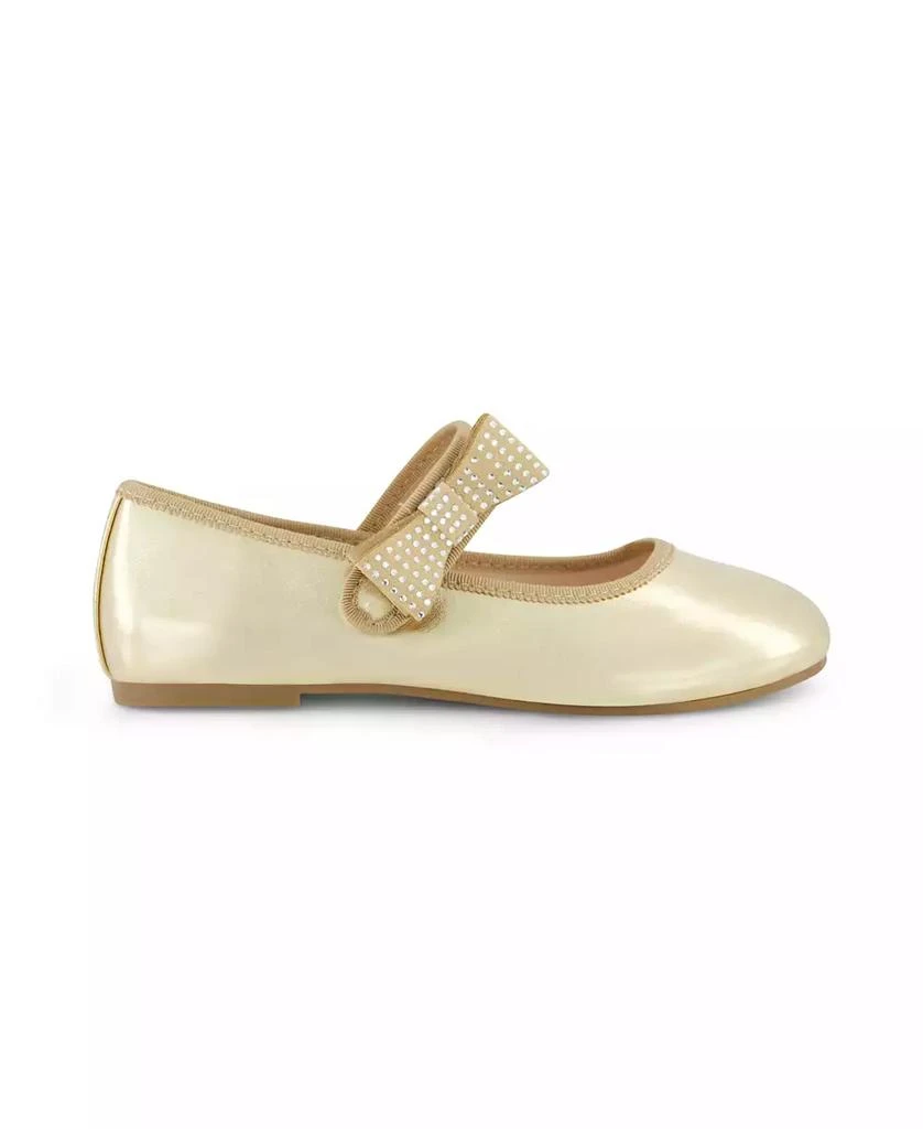 Jessica Simpson Little and Big Girls Amy Crystal Bow Ballet Flat 4