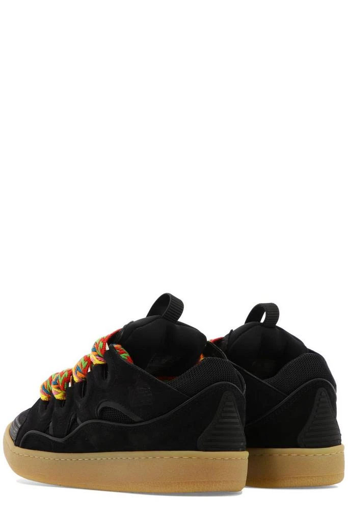 Lanvin Lanvin Curb Panelled Lace-Up Sneakers 4