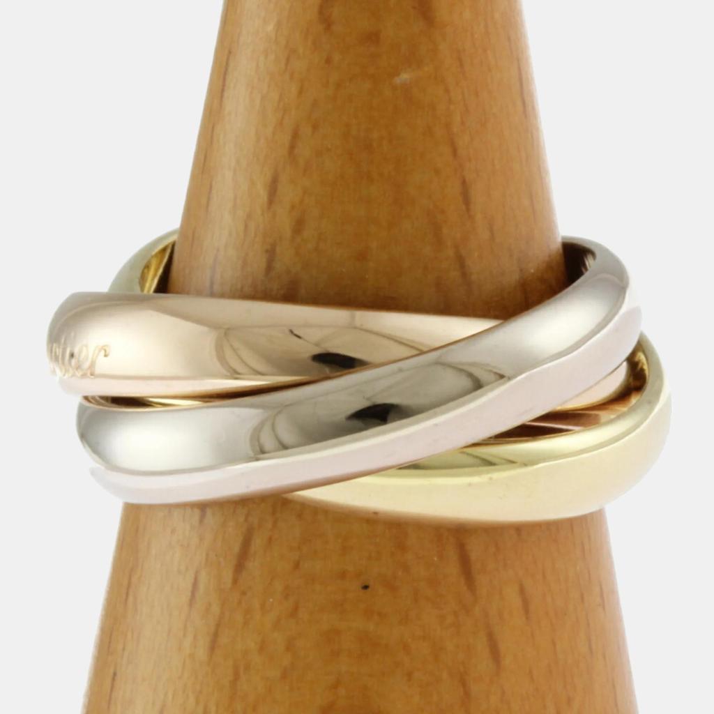 Cartier Cartier 18K Rose Gold, White Gold ,Yellow Gold Trinity Band Ring EU 50