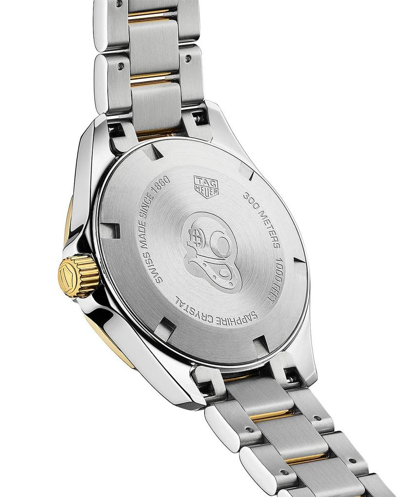 TAG Heuer Aquaracer Quartz Ladies' Mother of Pearl Steel & 18K Yellow Gold Coating Watch, 32mm 5