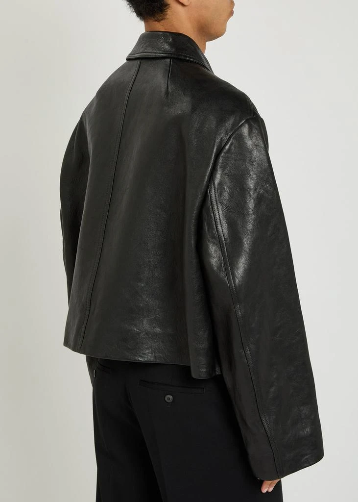 Rick Owens Heizer grained leather jacket 3