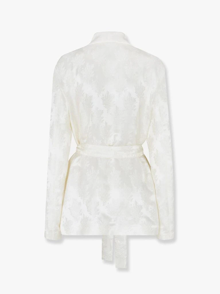 Fendi Jacquard silk blazer with floral motif 5